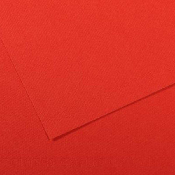 Бумага для пастели Canson Mi-Teintes 160 гр, 50x65 см, 506 ЯРКО-КРАСНЫЙ (Poppy red)