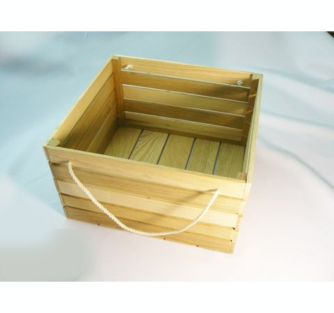 Дерев'яний ящик малий квадратний, №435, 25*25 см 