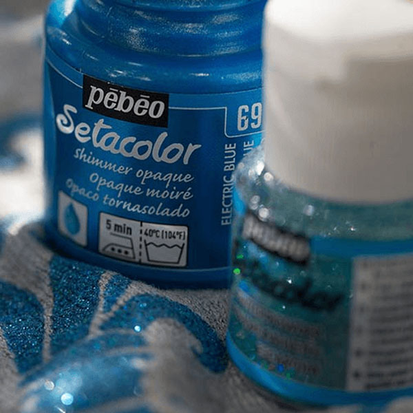 Краска акриловая для ткани Pebeo «Setacolor Shimmer» 45 ml, ВЫБРАТЬ ЦВЕТ: - фото 3