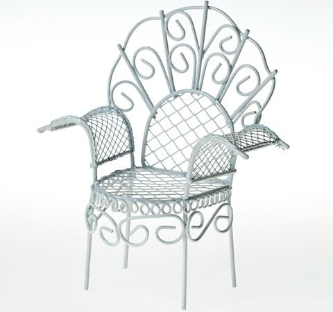 Металлическое мини-кресло, 10х6х11см