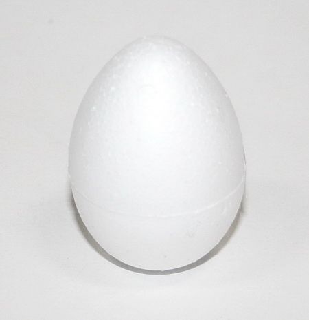Заготовка з пінопласту "Яйце XL", h-15 см 