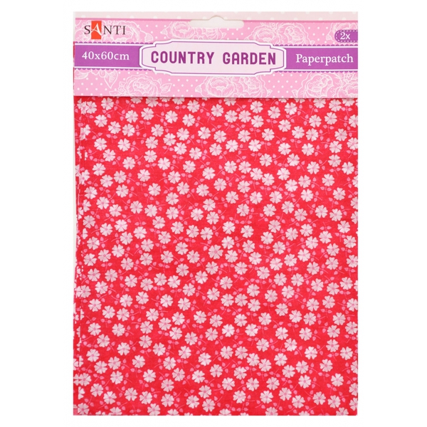 Тонкая бумага для декупажа Country garden #07, 2 листа 40*60 см