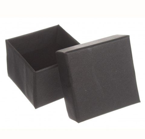 Картонная коробочка, цвет Черный, 4х4 см.