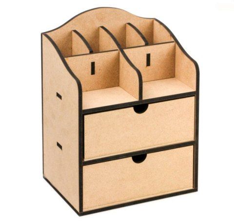 Комод-органайзер з двома скриньками, МДФ, 20х15х26 см 