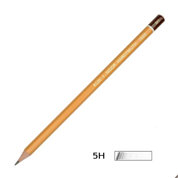 Олівець графітний 1500, Твердість 5H 
