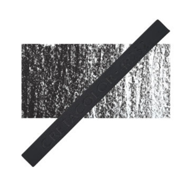 Пастель сухая PASTEL CARR, 7x7 мм, тёмно-черная жженая средняя, Cretacolor 48252