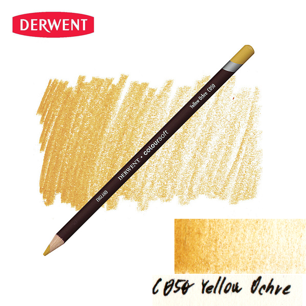 Карандаш цветной Derwent Coloursoft (C050) Желтая охра.