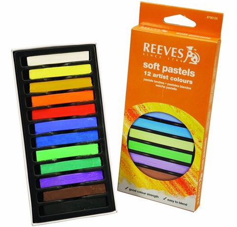 Reeves набір м'якої пастелі 12 кольорів 