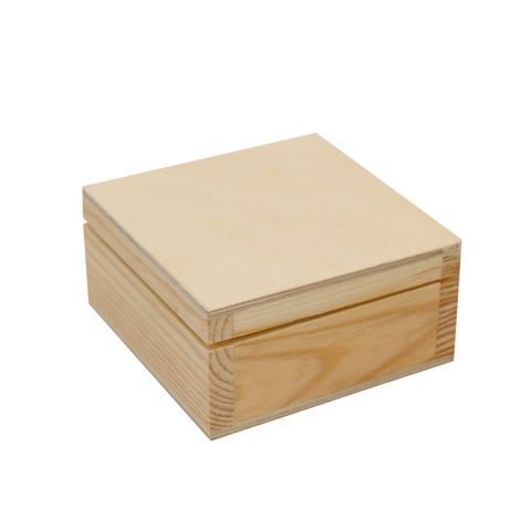 Скринька дерев'яна, квадратна ROSA Talent, 15x15x8 см 