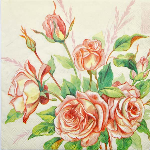 Серветка Ніжні троянди-2 