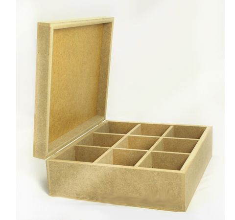Скринька для чайних пакетиків на 9 відділень (МДФ) 