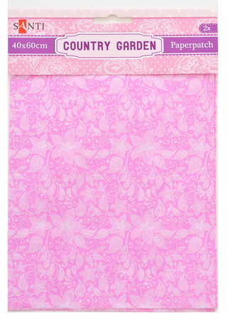 Тонкая бумага для декупажа Country garden #15, 2 листа 40*60 см