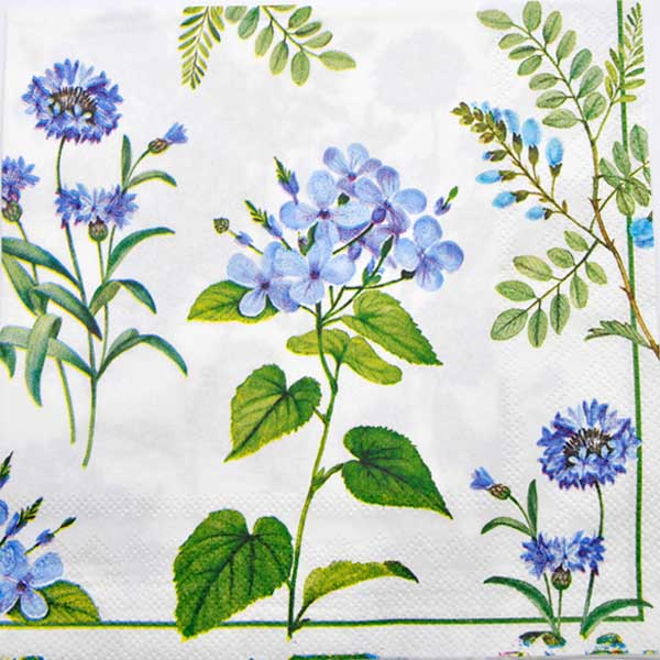 Салфетка Голубые цветы