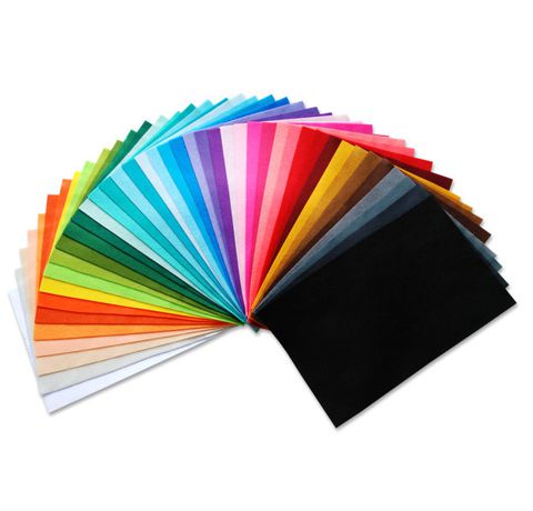 Фетр для виробів, М'ЯКИЙ, 1,3 мм, 20x30 см, Тайвань (кольори в асортименті) 