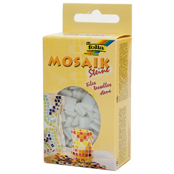 Folia мозаика Mosaic-glass tiles 200 гр, 10x10 мм (300 шт) №00 White (Белый)