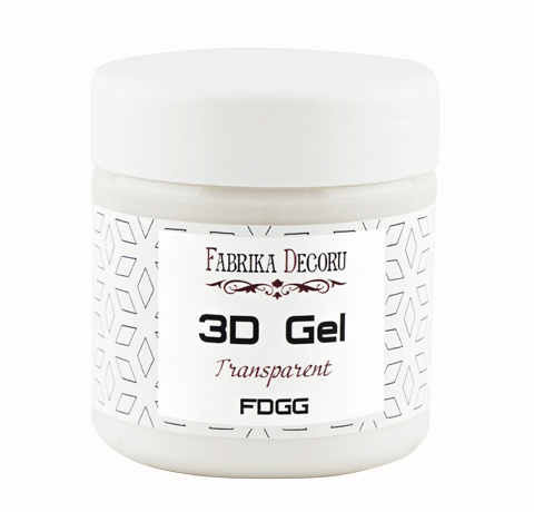 Текстурний гель 3D gel Transparent, Фабрика Декору, 150 ml 