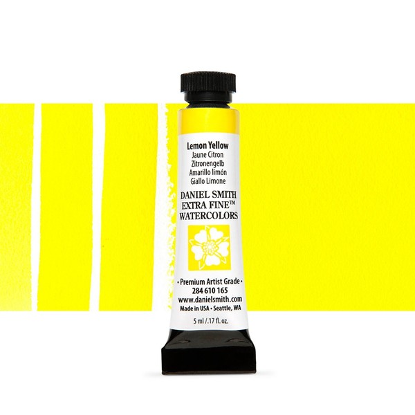 Акварельная краска Daniel Smith, туба, 5мл. Цвет: Lemon Yellow s1