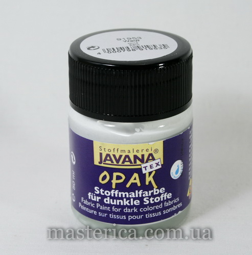 Краска текстильная Javana Tex Opak белая, 50 ml