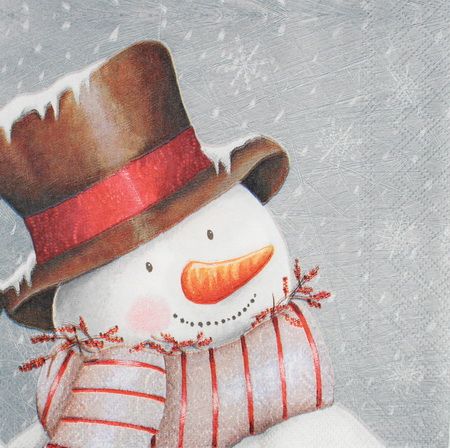 Серветка Цікавий сніговик 