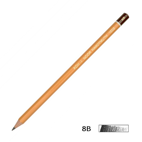 Олівець графітний 1500, Твердість 8B 