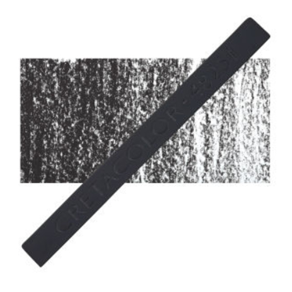 Пастель сухая PASTEL CARR, 7x7 мм, тёмно-черная жженая мягкая, Cretacolor 48251
