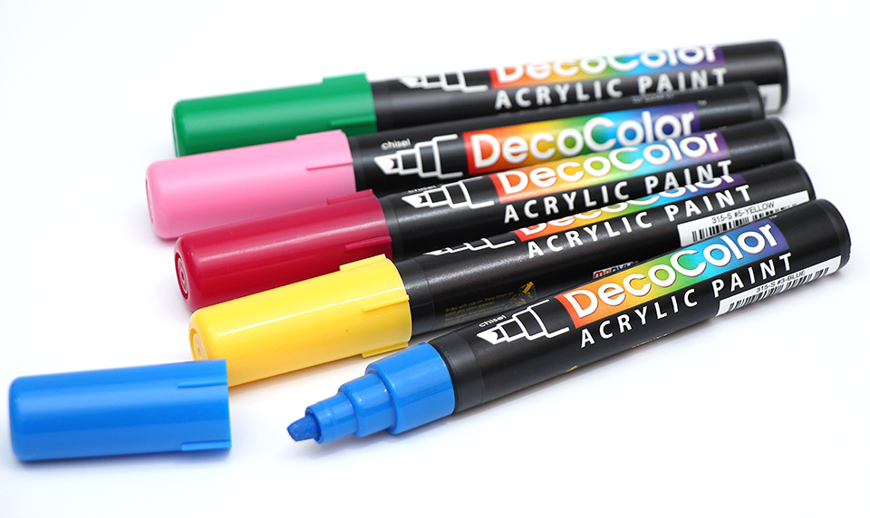 Акрилові маркери «Marvy», 5 мм, кольори в асортименті. 
