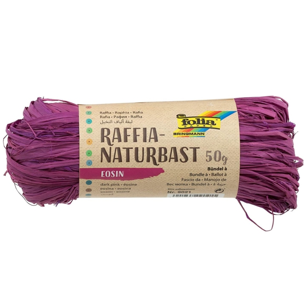 Мотузка натуральна в асортименті, Folia Сarmine №21, 50 gr 