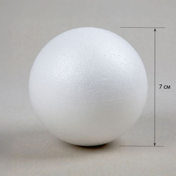Пенопластовые заготовки SANTI «Шар» 3 шт/уп., 7 см - фото 4