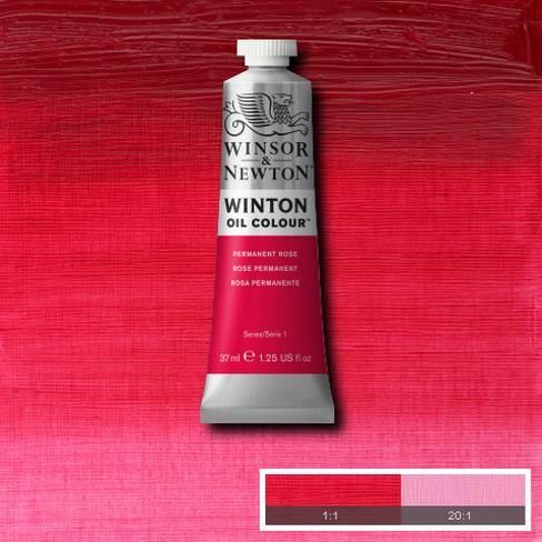 Олійна фарба Winton від Winsor & Newton, 37мл. Колір: PERMANENT ROSE 