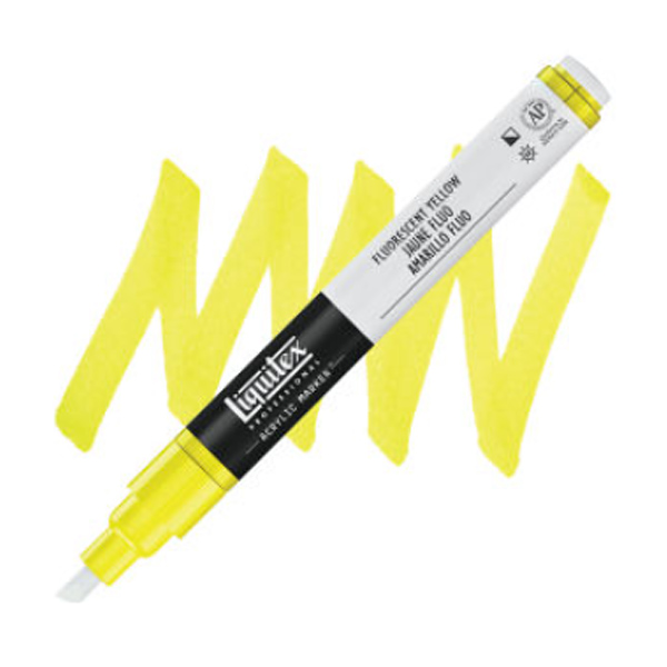 Liquitex акриловый маркер Paint Marker 2мм, #981 Fluorescent Yellow (Флуоресцентний жовтий)