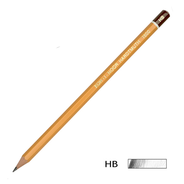 Олівець графітний 1500, Твердість HB 
