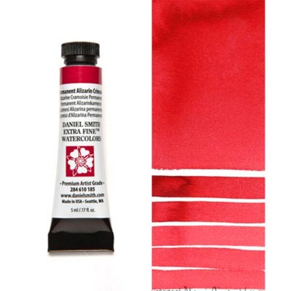 Акварельна фарба Daniel Smith, туба, 5мл. Колір: Permanent Alizarin Crimson s2 