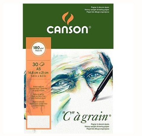 Альбом для ескізів та графіки Ca Grain, 180 g, А5, 30 л. Canson 