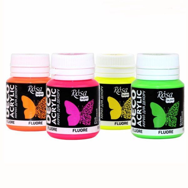 Акрилова фарба Флуоресцентна ROSA TALENT 20 ml (кольори в асорт.) 