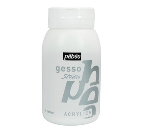 Грунт акриловый Gesso «Studio» Pebeo, белый, 1 литр