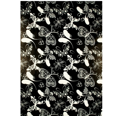 Калька Ursus «Чорне та біле. Метелики» A4, 115 г/м2 