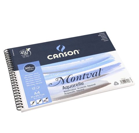 Альбом для акварели Canson Montval 300 g, 12л.,13.5x21 см