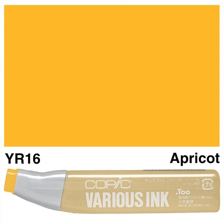 Чернила для маркеров Copic Various Ink, #YR-16 Apricot (Абрикосовий)
