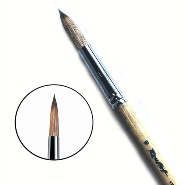 Кисть круглая из волоса мангуста (имитация) 1Т14 «Roubloff», короткая ручка. №10