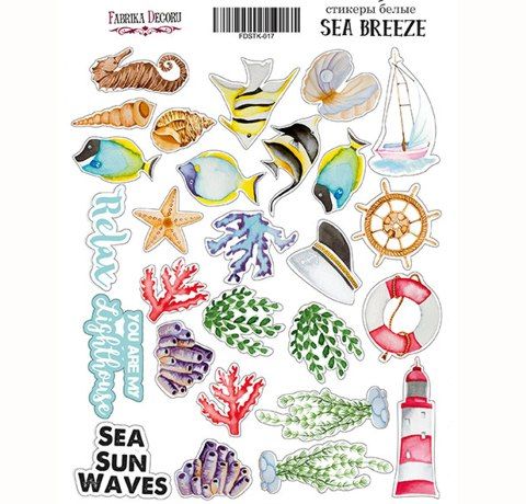 Набір стікерів, колекція "Sea breeze", 27 шт. 