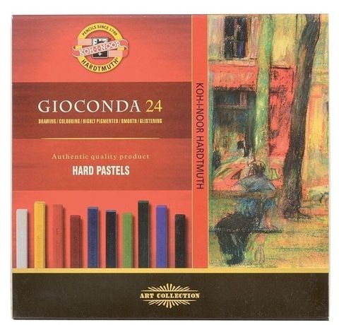 Набір сухої твердої пастелі Gioconda Koh-I-Noor, 24 кольори 