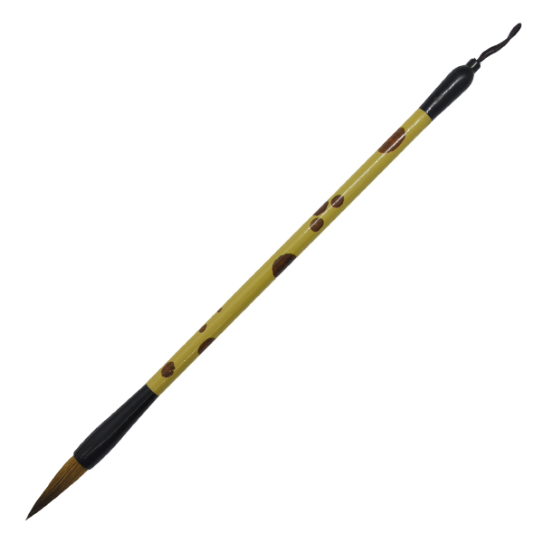 Кисть для каллиграфии с натуральным ворсом, фигурная ручка с узором, размер M