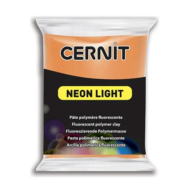 Полимерная глина Cernit Neon, 56 гр. Цвет: Оранжевый №211
