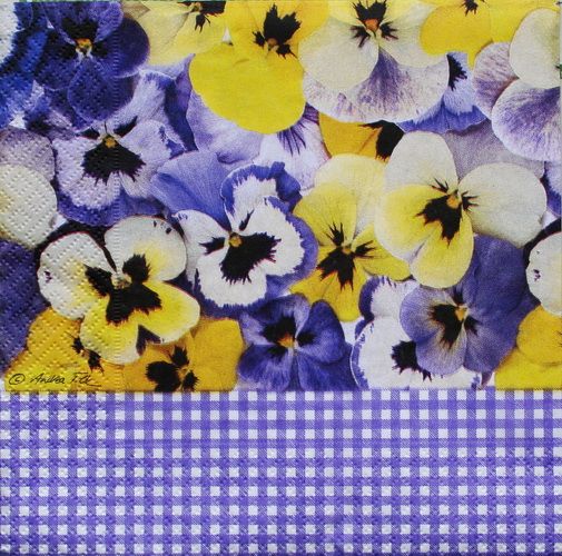 Салфетка Анютины глазки (микс)