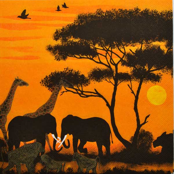 Серветка Африканські тварини-4 