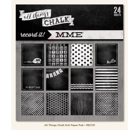Набор бумаги 15х15 см Chalk Line - Record it! 24л.