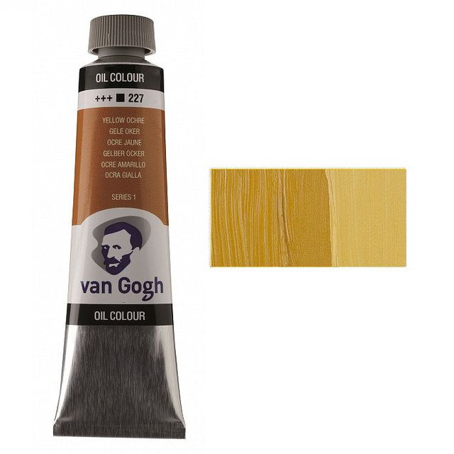 Масляная краска Van Gogh, ОХРА ЖЕЛТАЯ (227), 40 мл. Royal Talens