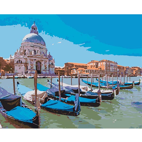 Картина за номерами "Венеціанський пейзаж", 40х50 см., SANTI  - фото 1