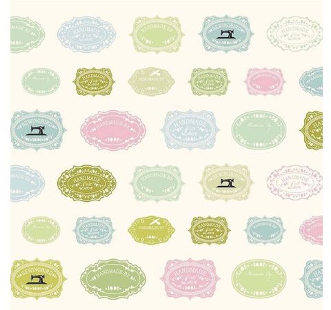 Ткань в рулоне 1м*140 см ЛЕЙБЛЫ