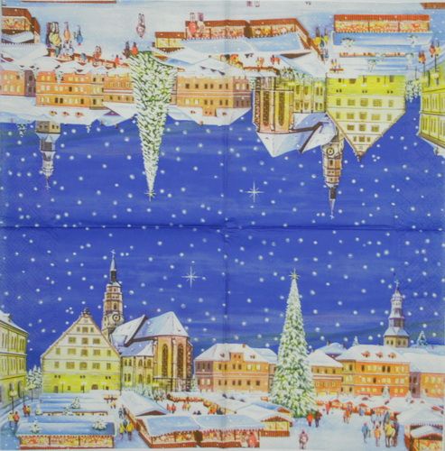 Салфетка Новогодний городок